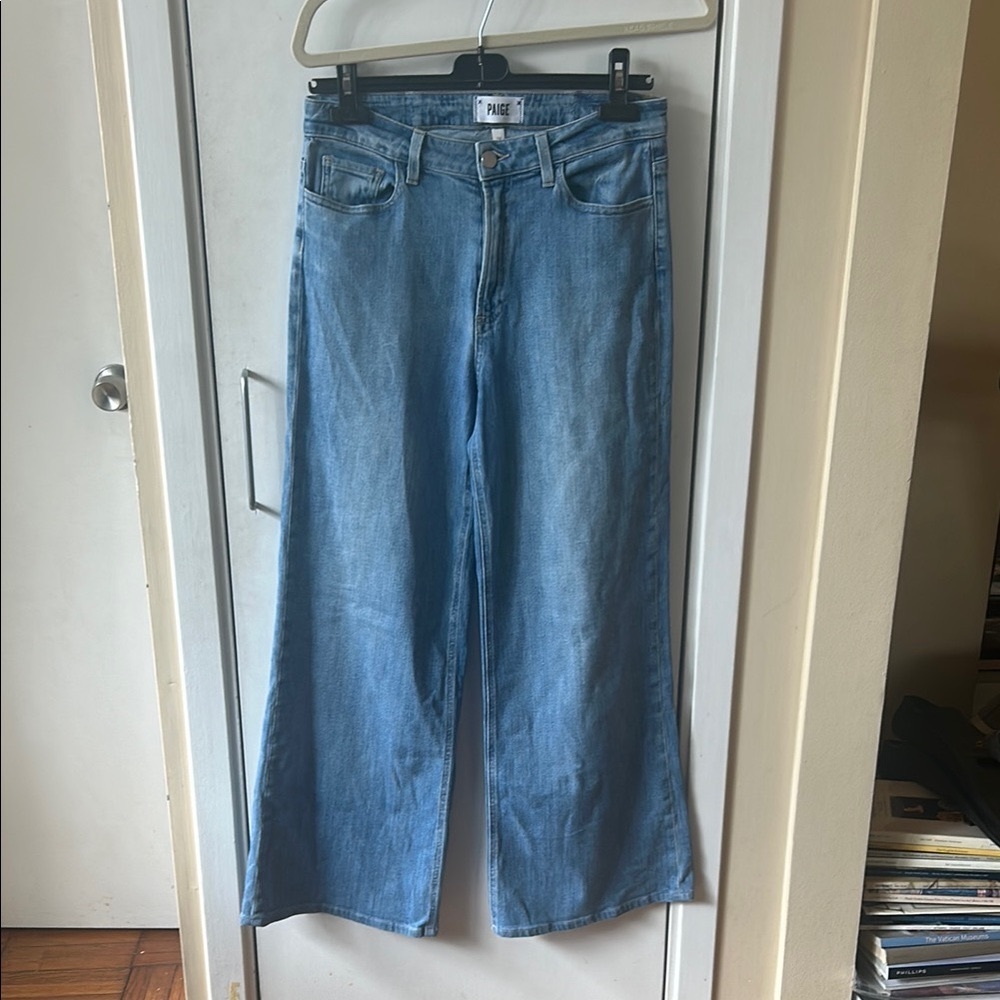PAIGE Wide Leg Blue Jeans 28